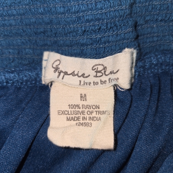 Boho Blue Skirt - Picture 2 of 2